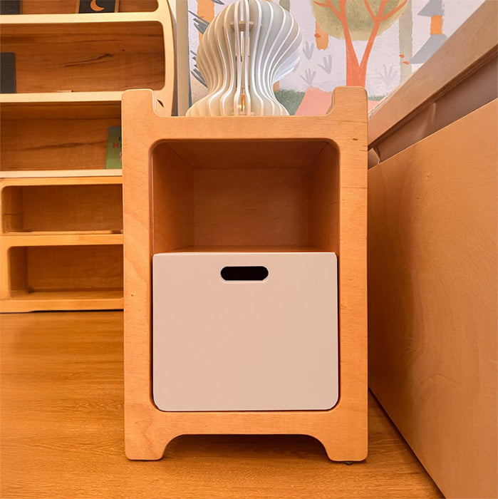 Mesa de Cabeceira Alta Amescla com Nude