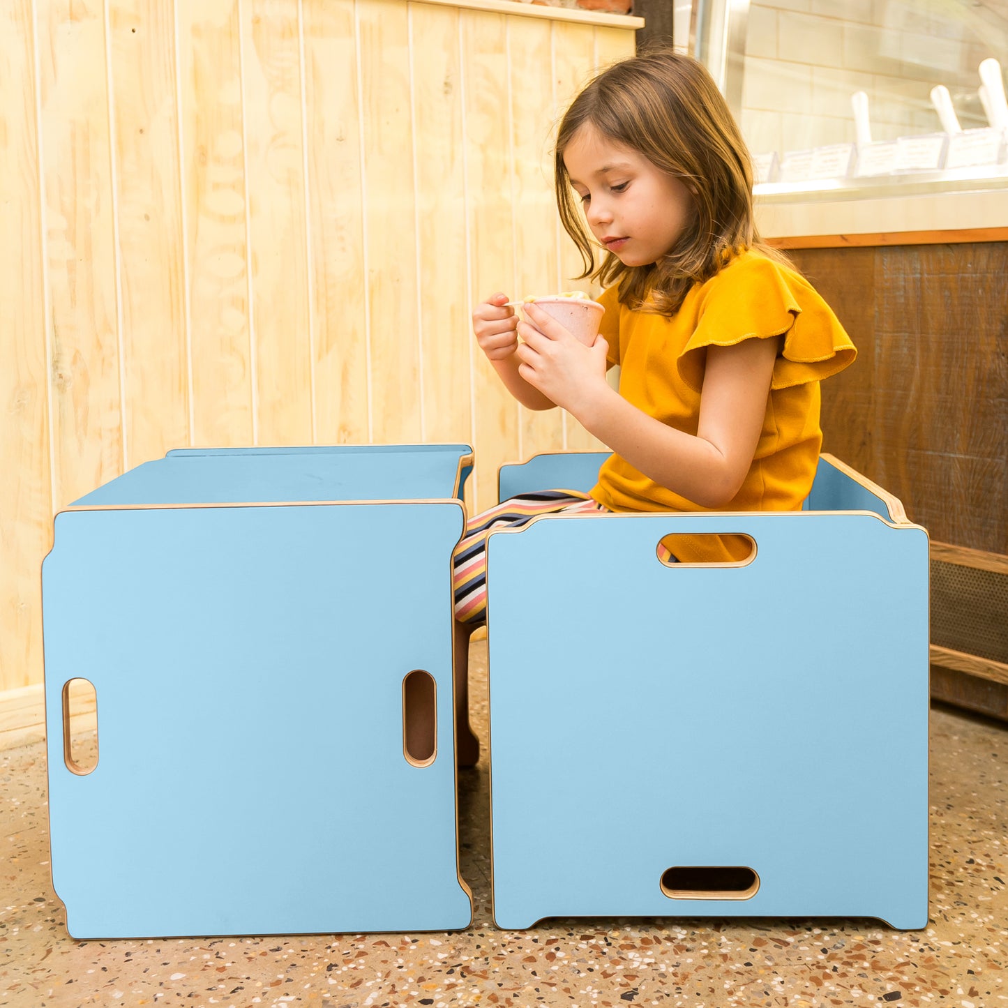 Cadeira Cubo | Azul
