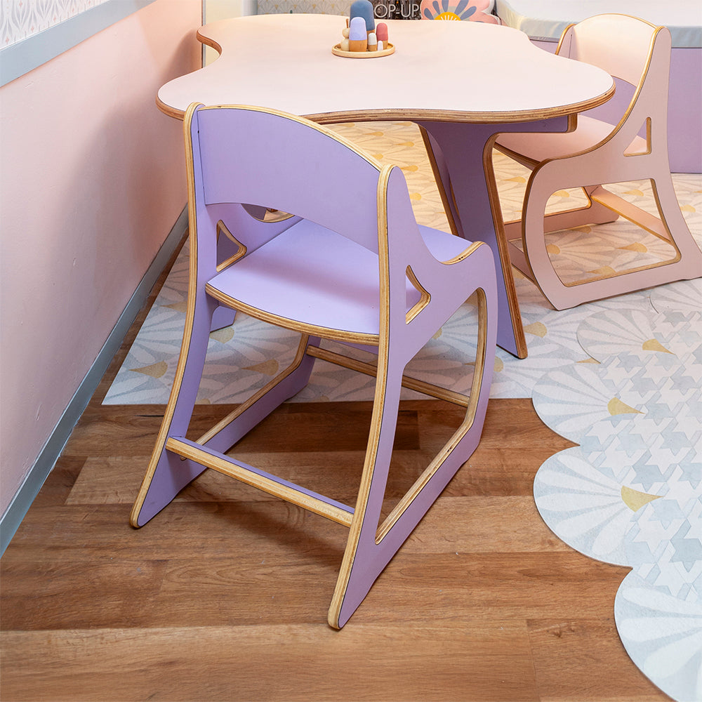 Cadeira Orgânica | Laminado Lilás (L564)