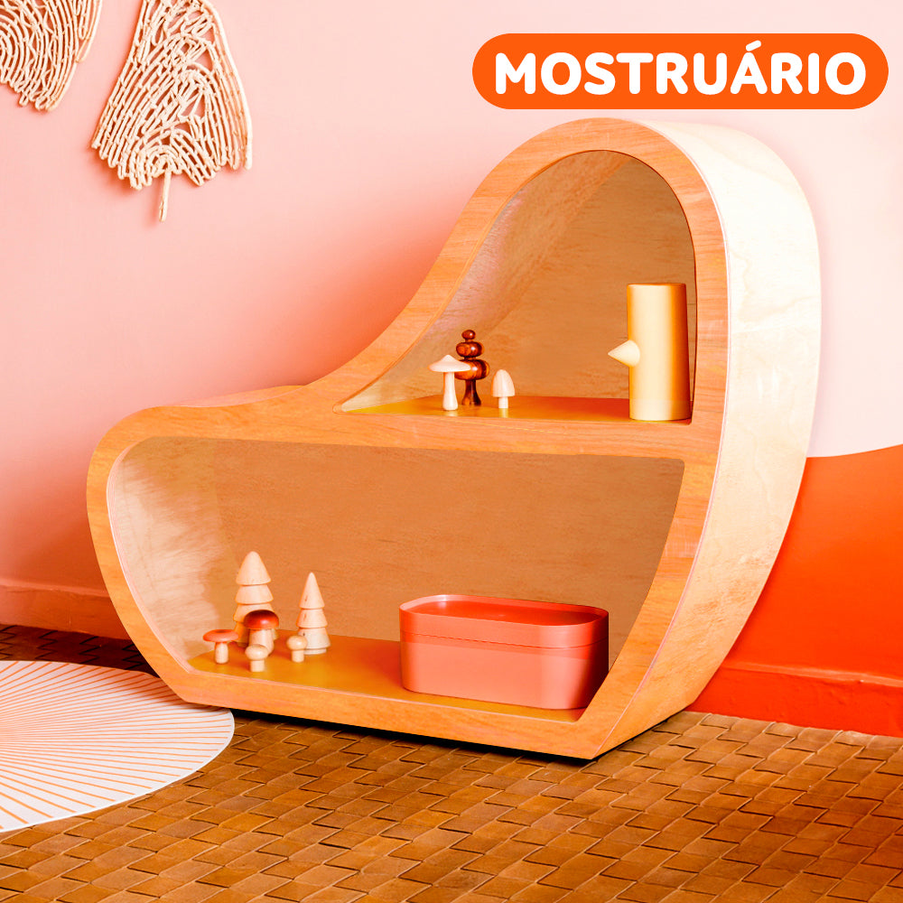 Estante Orgânica | Samaúma e Laminado Avelã L576