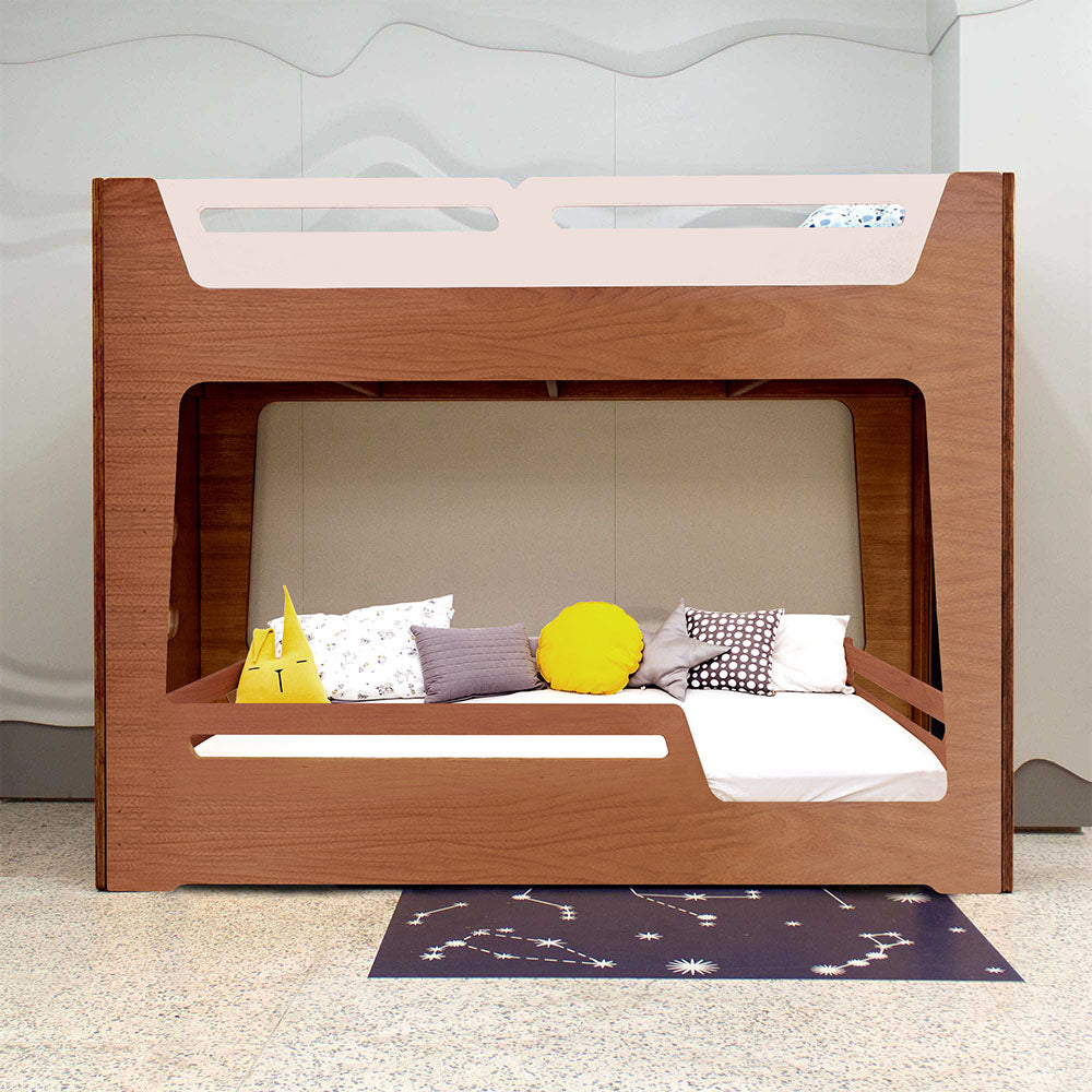 Conjunto Beliche Integrado + Cama Pitaia | 150cm | Nature