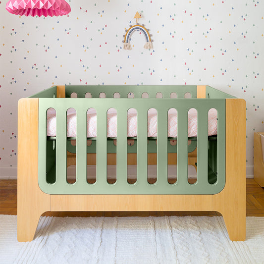 Berço Anis + Mini Cama | Nature e Laca