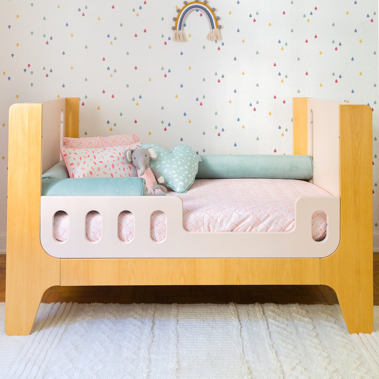 Berço Anis + Mini Cama | Nature e Laca