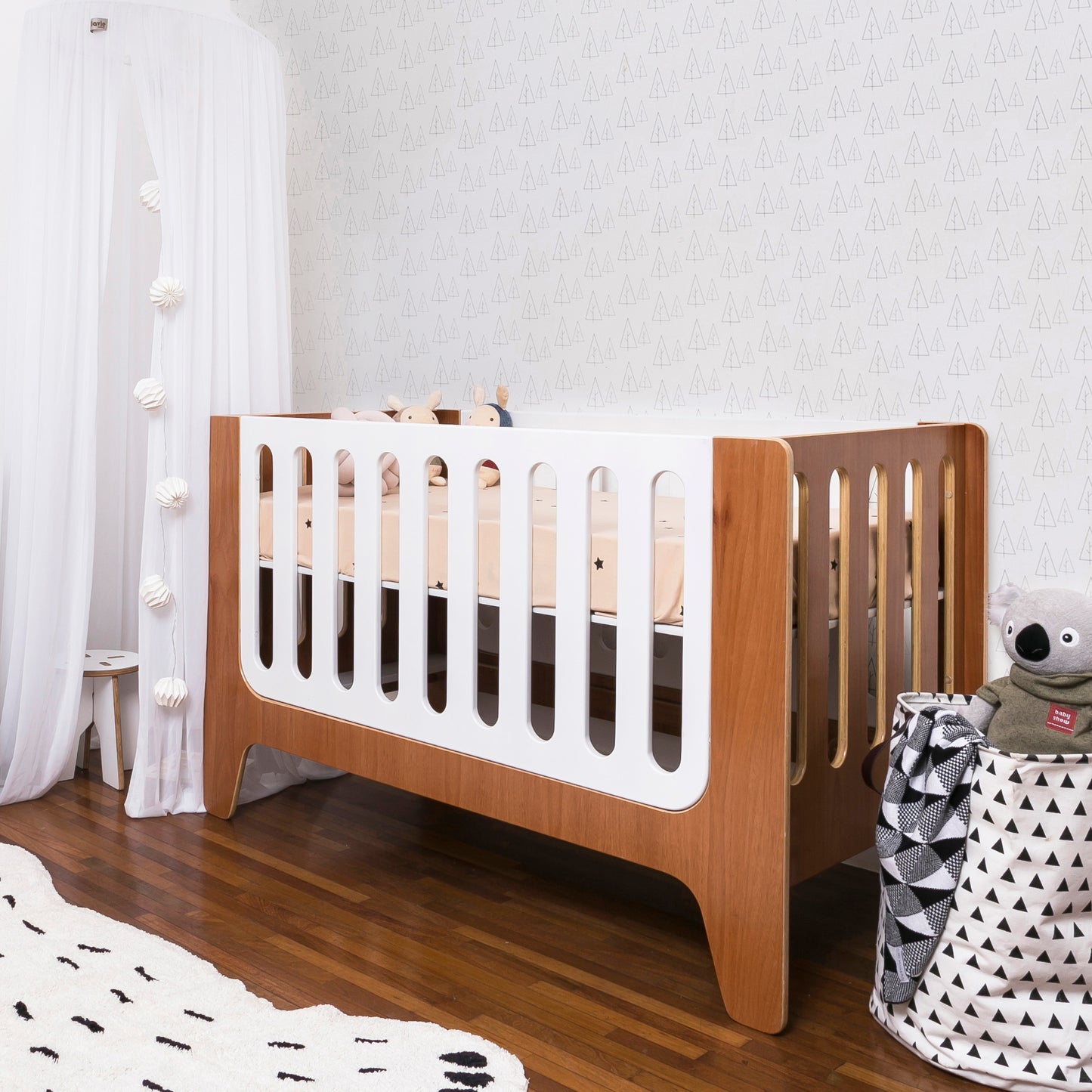 Berço Anis + Mini Cama | Nature e Laca
