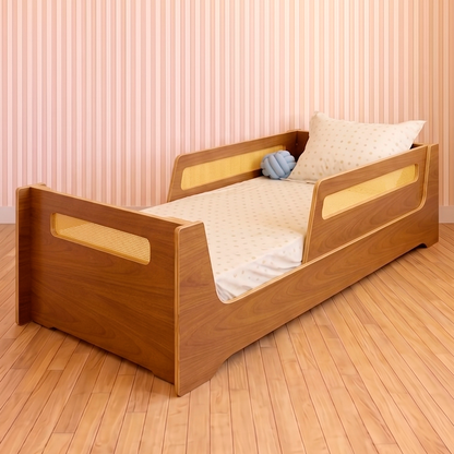 Cama Evolutiva Amarillis com Palha | Jequitibá | 2 Grades