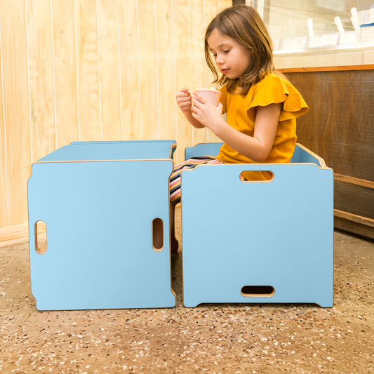 Cadeira Cubo | Azul