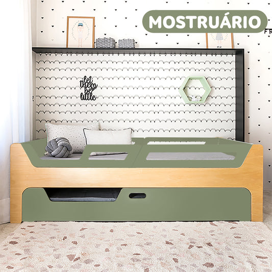 Bicama Anis | Marfim + 4 Grades Verde Oliva