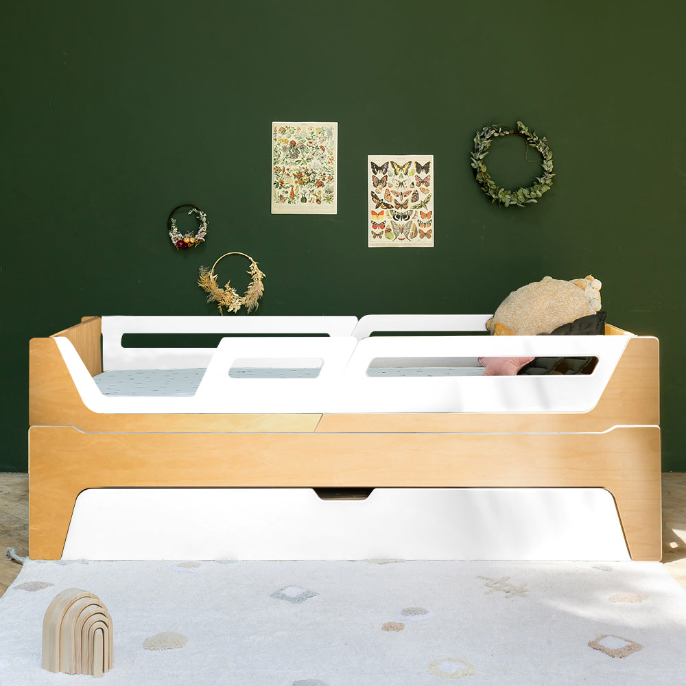 Bicama Evolutiva Maracujá | Nature | 4 Grades (1 com abertura) + 2 Módulos de cabeceira e peseira