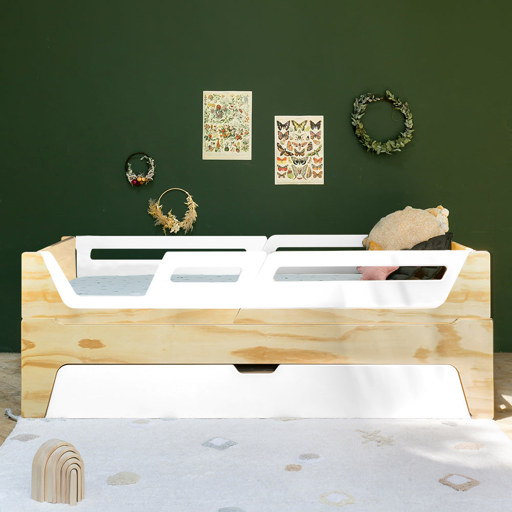 Bicama Evolutiva Maracujá | Nature | 4 Grades (1 com abertura) + 2 Módulos de cabeceira e peseira