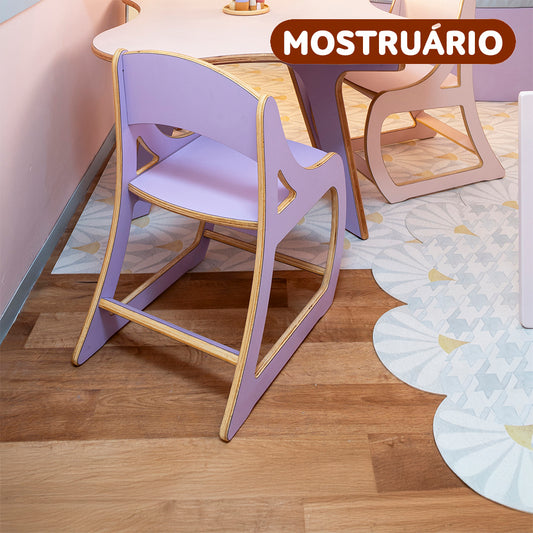 Cadeira Orgânica | Laminado Lilás (L564)