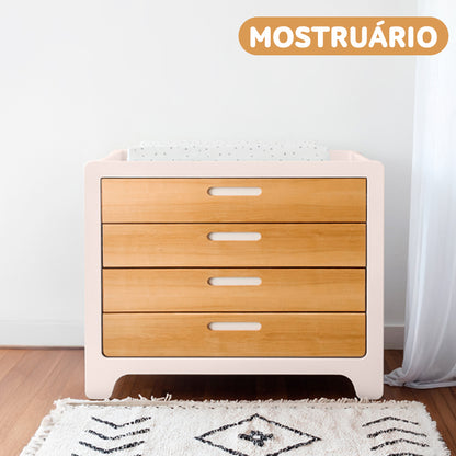 Cômoda Anis (Nude + Gavetas em Marfim)