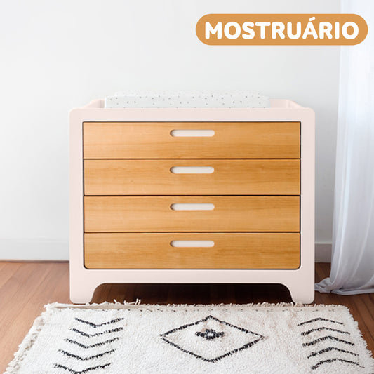 Cômoda Anis (Nude + Gavetas em Marfim)