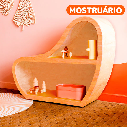 Estante Orgânica | Samaúma e Laminado Avelã L576