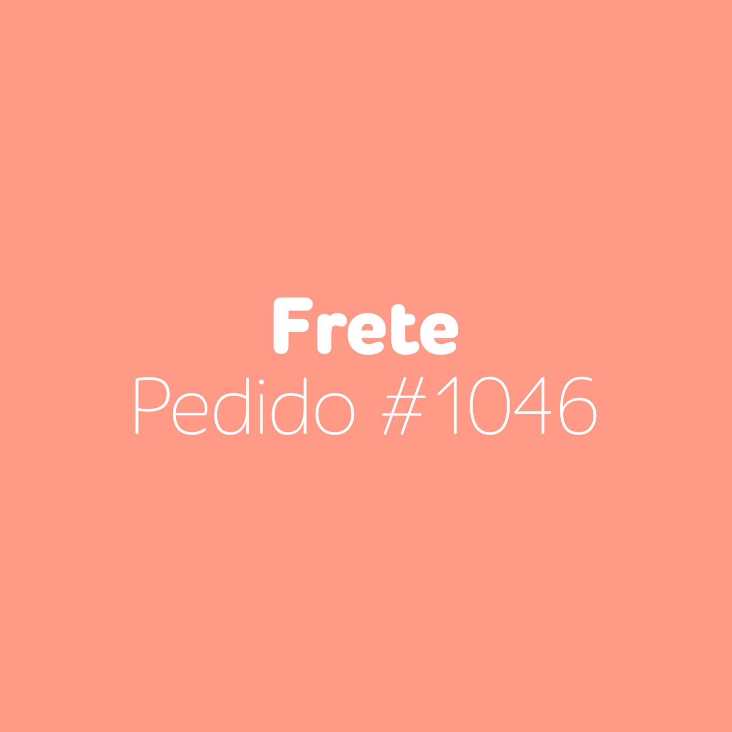 Frete para pedido #1046