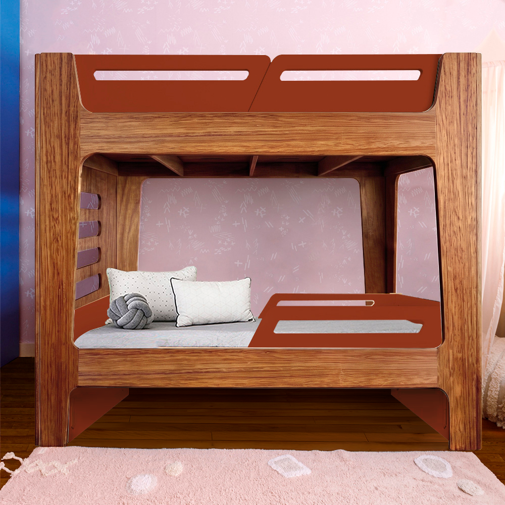 Beliche Integrado Infantil com Bicama | Anis Nature Sem Cama Auxiliar | Bloom