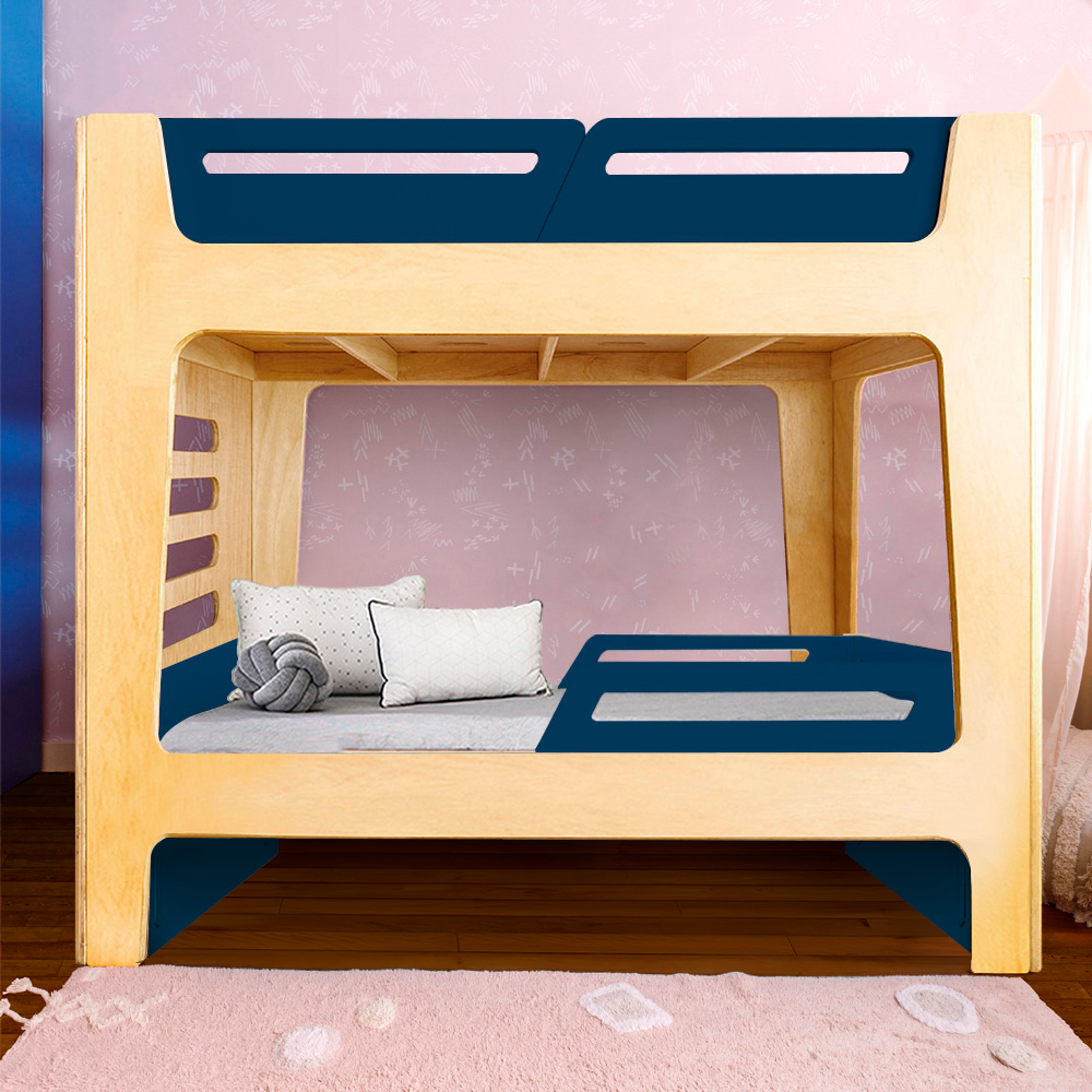 Beliche Integrado Infantil com Bicama | Anis Nature Sem Cama Auxiliar | Bloom