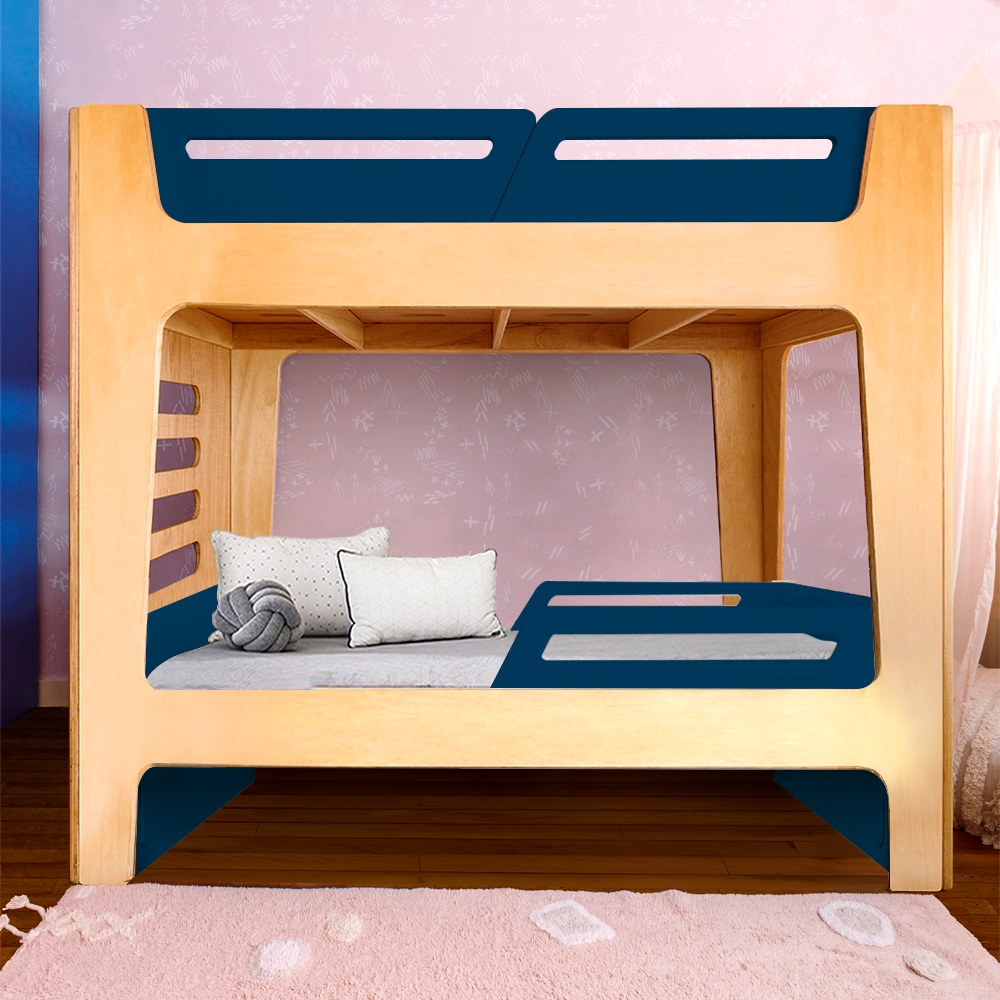Beliche Integrado Infantil com Bicama | Anis Nature Sem Cama Auxiliar | Bloom