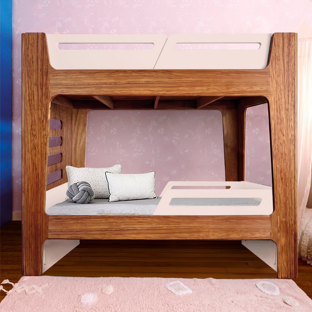 Beliche Integrado Infantil com Bicama | Anis Nature Sem Cama Auxiliar | Bloom