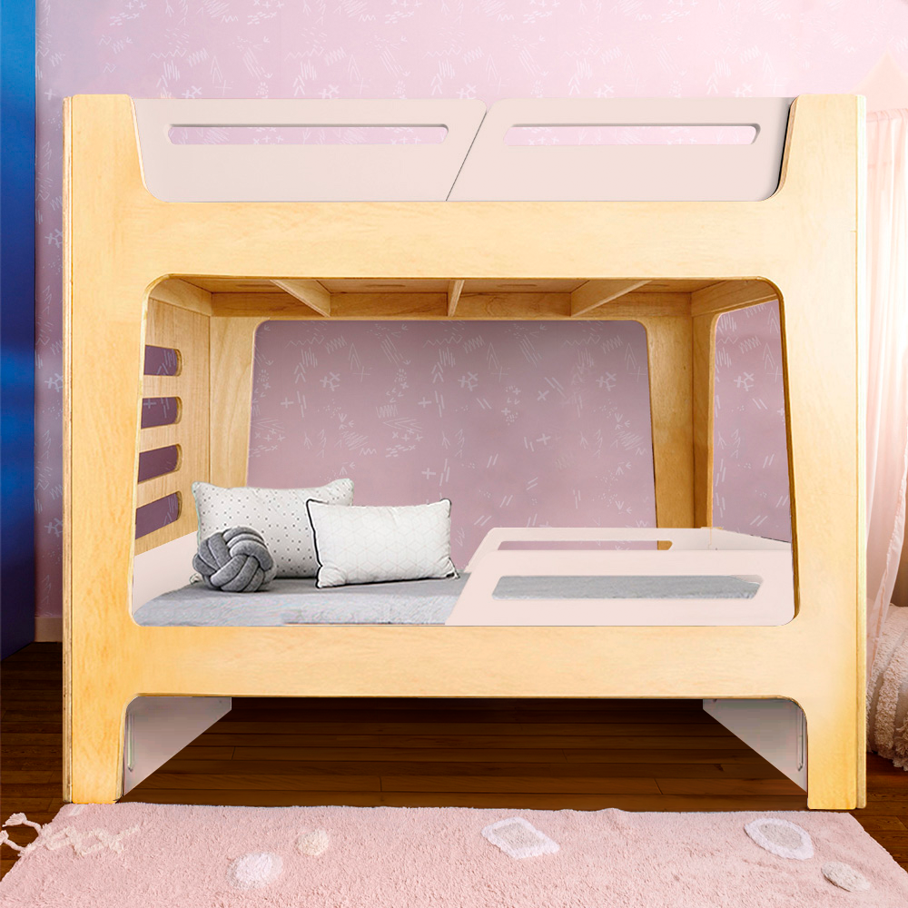 Beliche Integrado Infantil com Bicama | Anis Nature Sem Cama Auxiliar | Bloom