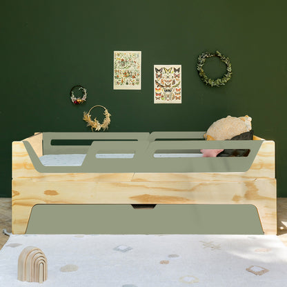 Bicama Evolutiva Maracujá | Nature | 4 Grades (1 com abertura) + 2 Módulos de cabeceira e peseira