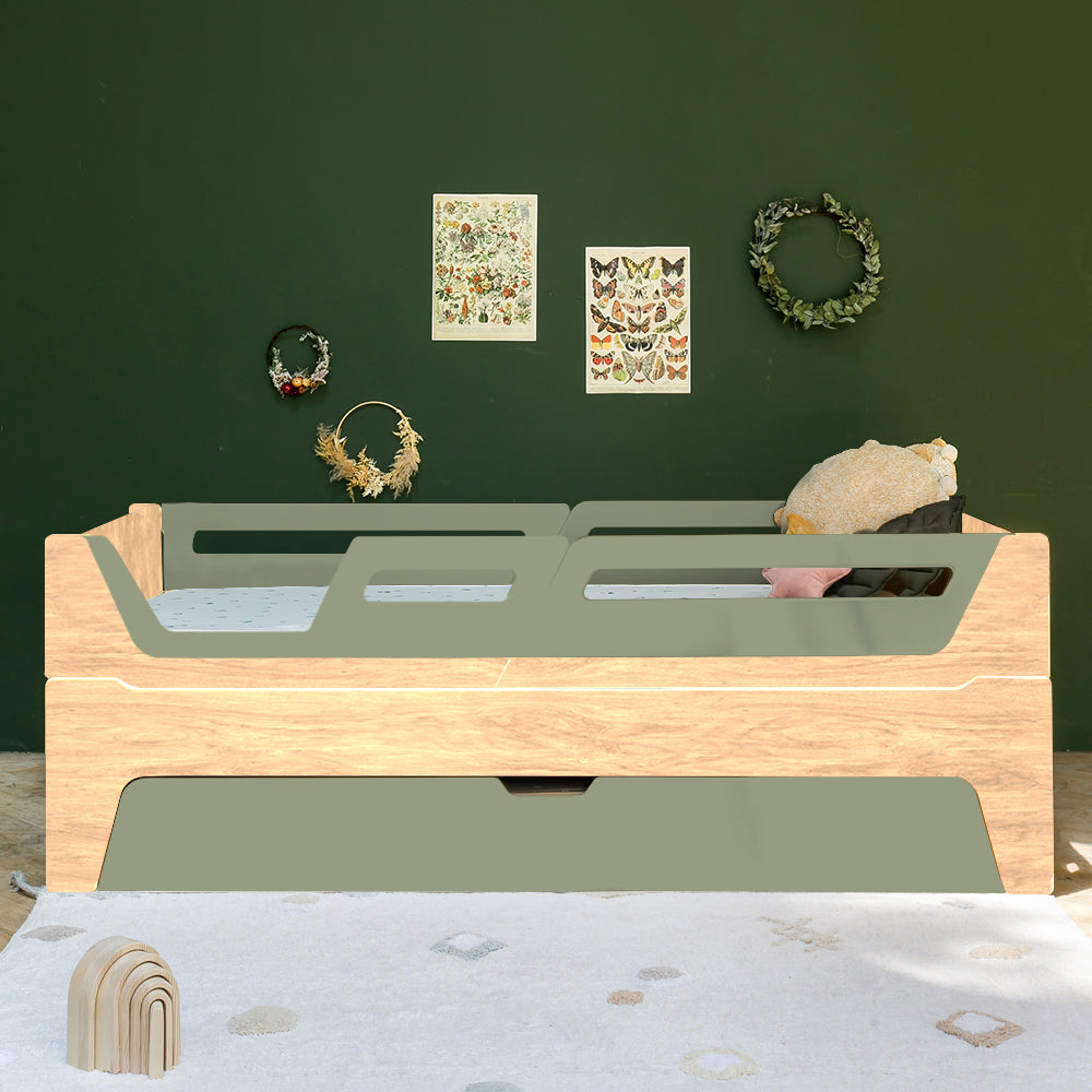 Bicama Evolutiva Maracujá | Nature | 4 Grades (1 com abertura) + 2 Módulos de cabeceira e peseira