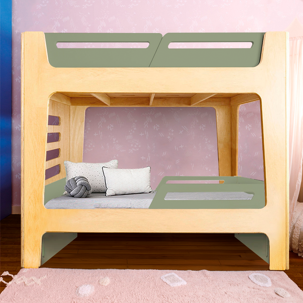 Beliche Integrado Infantil com Bicama | Anis Nature Sem Cama Auxiliar | Bloom