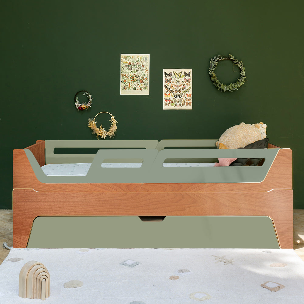 Bicama Evolutiva Maracujá | Nature | 4 Grades (1 com abertura) + 2 Módulos de cabeceira e peseira