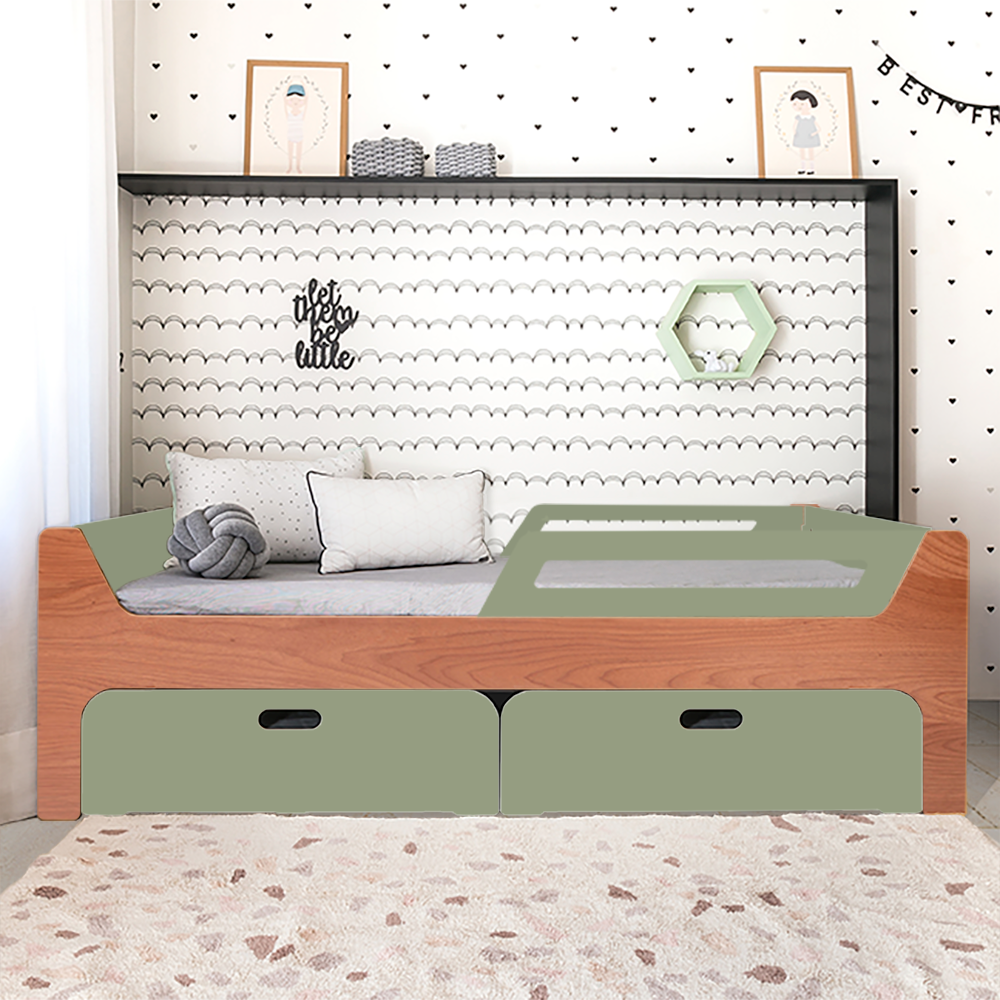 Bicama Anis | Nature | 2 Grades | Gavetas Baú