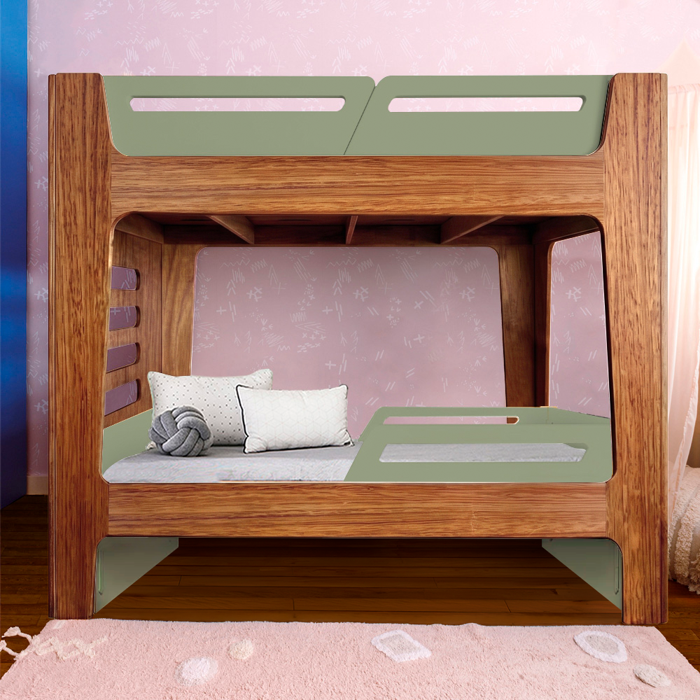 Beliche Integrado Infantil com Bicama | Anis Nature Sem Cama Auxiliar | Bloom