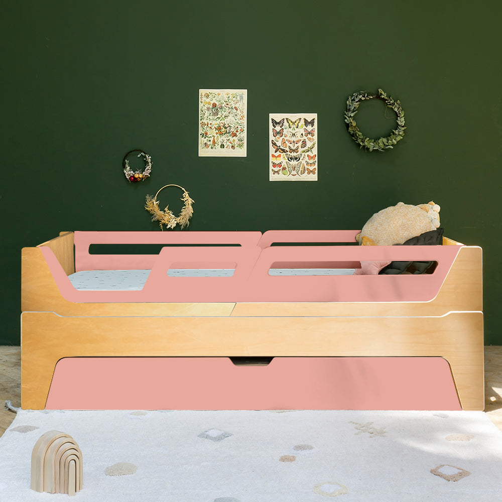 Bicama Evolutiva Maracujá | Nature | 4 Grades (1 com abertura) + 2 Módulos de cabeceira e peseira