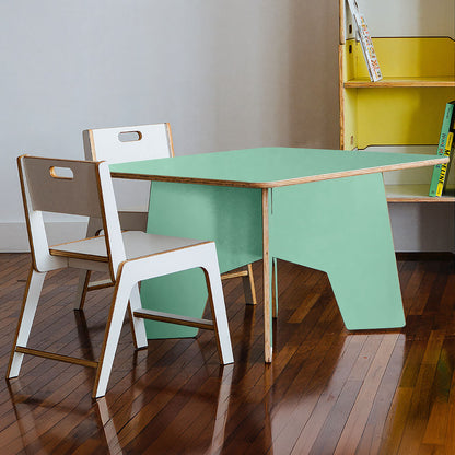 Mesa íris | Laminado Verde Claro